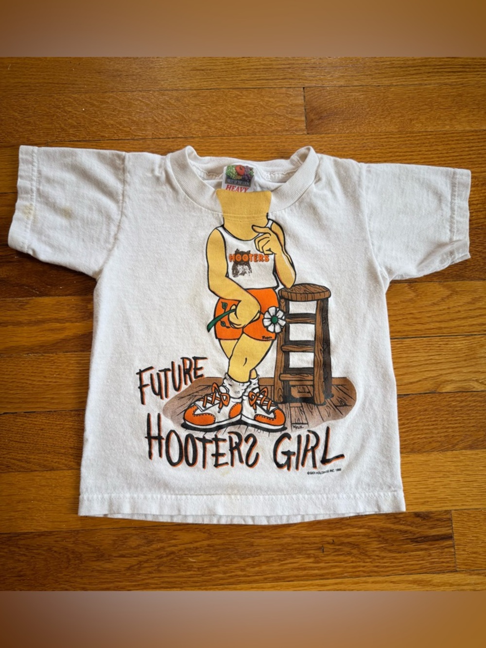 Future Hooters Girl Vintage Toddler Youth 2/4 RARE 90s Restaurant T Shirt
